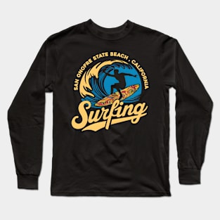 San Onofre State Beach California Surfing | Surfing lovers gifts Long Sleeve T-Shirt